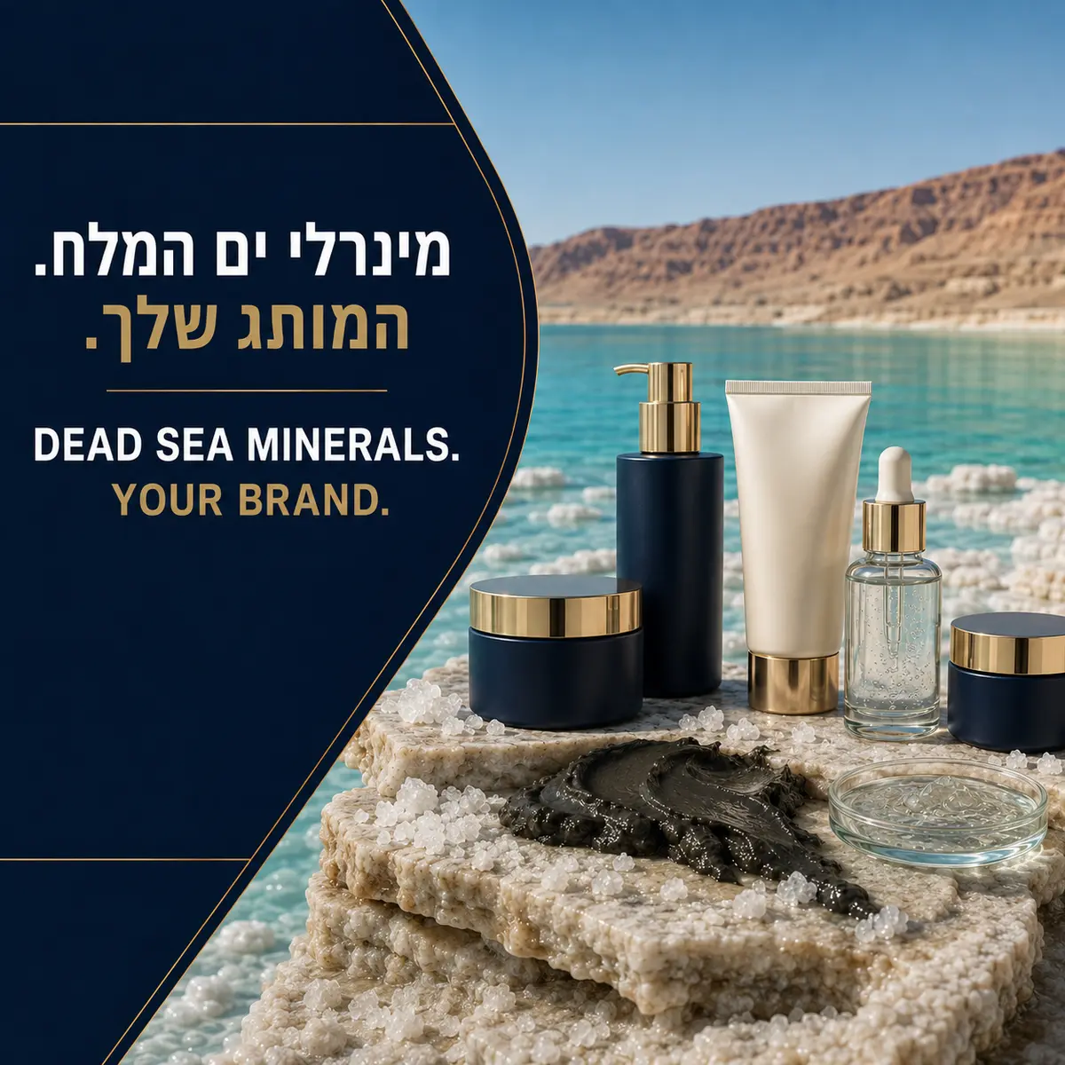 מינרלי ים המלח למותג הקוסמטיקה הפרטי שלך - Authentic Dead Sea minerals for your private label cosmetics brand